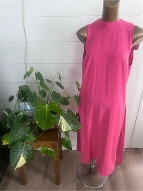 Women’s Sleeveless Fuchsia Shift Dress Ann Taylor